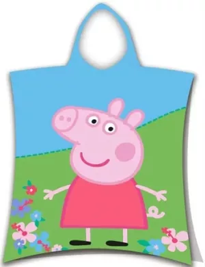 8: Badeponcho - Børnehåndklæde - Gurli gris - 50x115 cm - 100% Bomuld